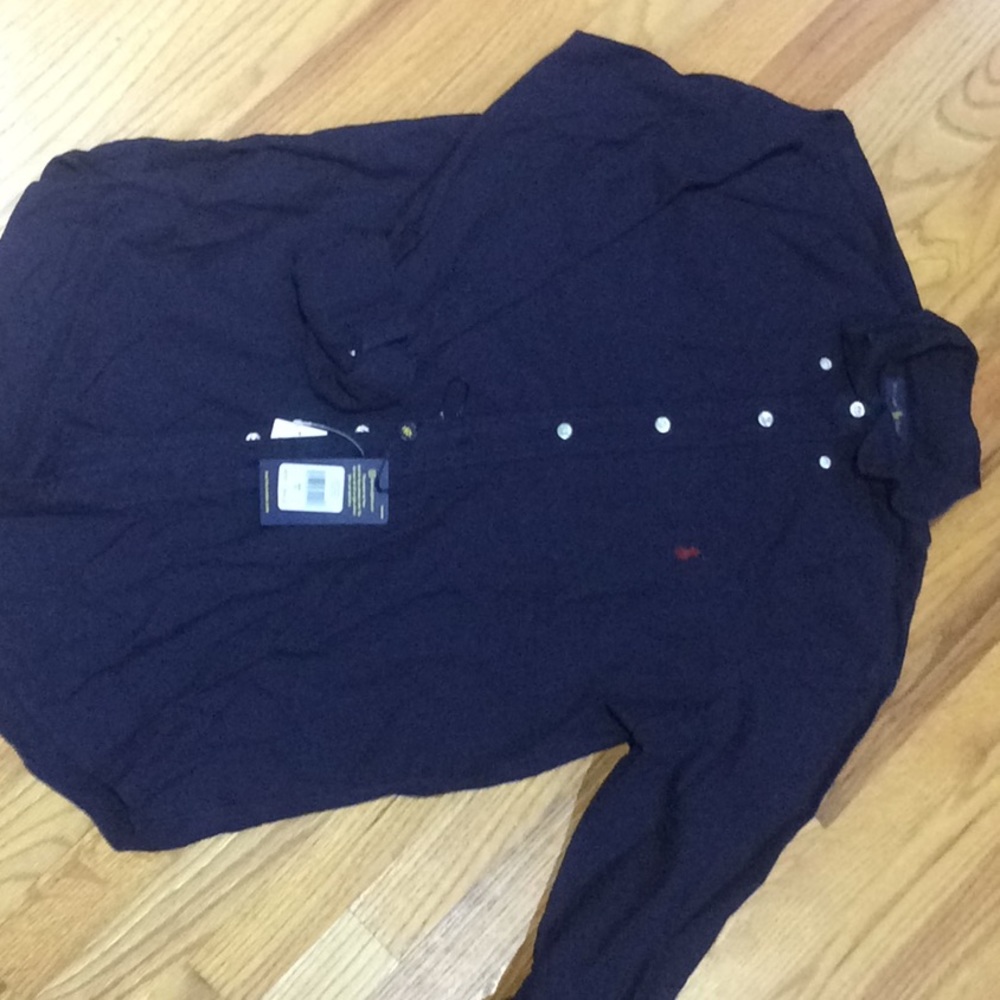 Navy Ralph Lauren Button Up Shirt - Men’s Small